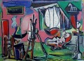 L’artiste et son modèle I II 1963 cubiste Pablo Picasso